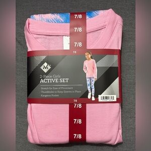 M* Girls' Pink and Blue Active Set